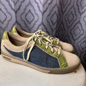 Cole Haan G Series Sneakers Women’s 9B Green Blue Denim Shoes